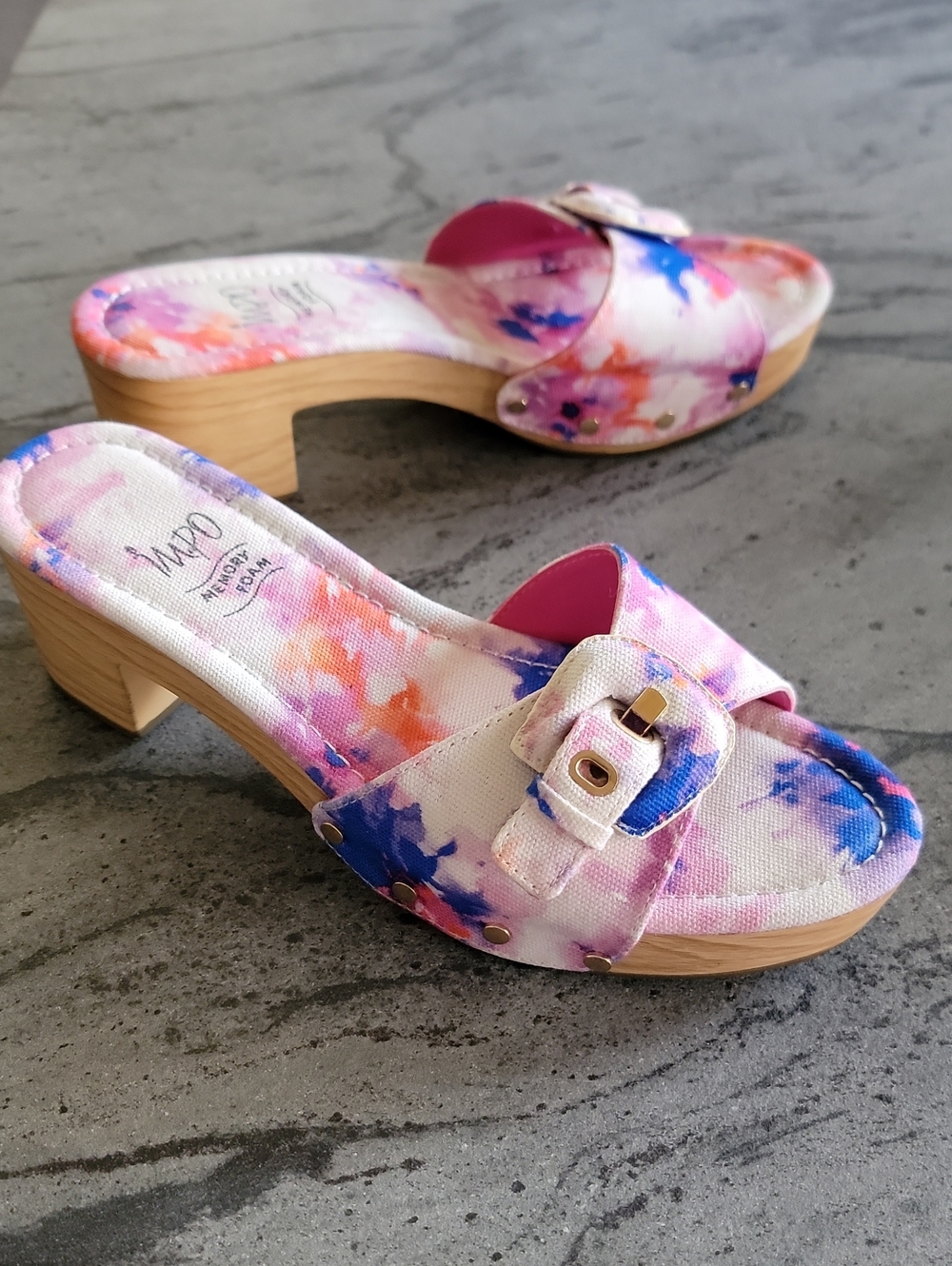IMPO Jezebel Clog Slide Sandal Fuchsia Multi Size 8